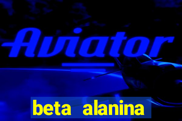 beta alanina aumenta a pressao